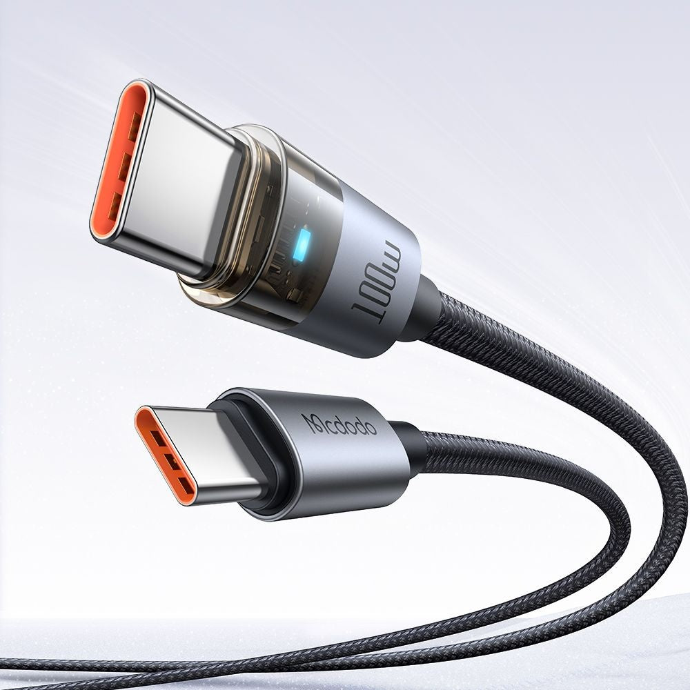 Podatkovni in polnilni kabel USB-C - USB-C McDodo CA-5580, 100W, 1.2m, črn