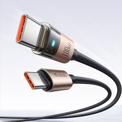 Kabel za podatke in polnjenje USB-C - USB-C McDodo CA-5581, 100W, 1.2m, Zlat