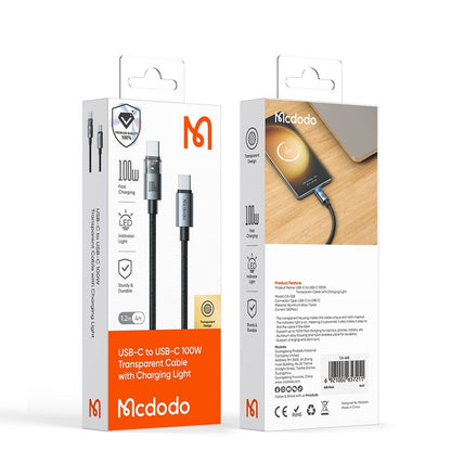 Kabel za podatke in polnjenje USB-C - USB-C McDodo CA-5581, 100W, 1.2m, Zlat