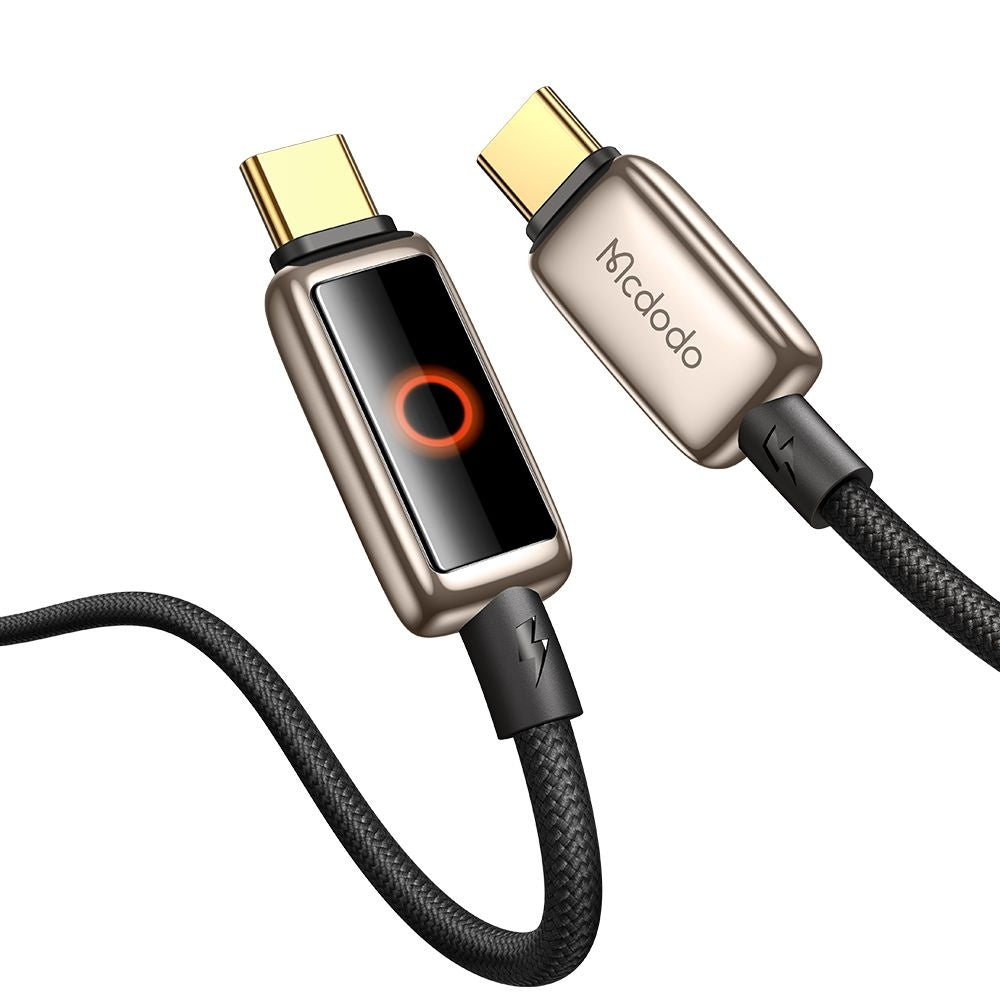USB-C Data and Charging Cable - USB-C McDodo CA-6681 Auto Power Off, 100W, 1.2m, Gold