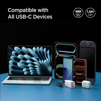 USB-C Data and Charging Cable - USB-C Spigen EB10010CC, 100W, 1m, Black