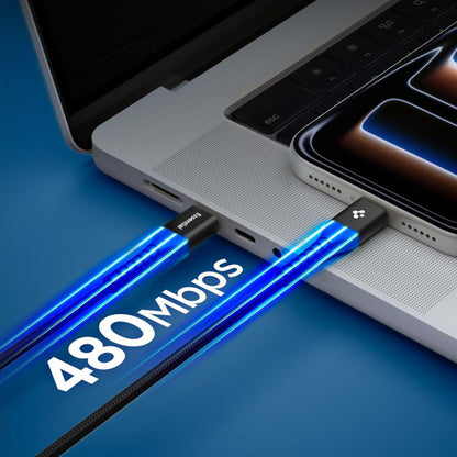 Kabel za podatke in polnjenje USB-C - USB-C Spigen EB10010CCA, 100W, 1m, črn ACA11103