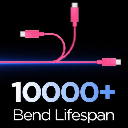 USB-C podatkovni in polnilni kabel - USB-C Spigen EB6010CC, 60W, 1m, roza ACA10414