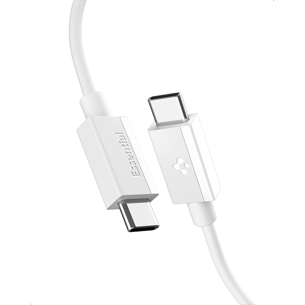 USB-C podatkovni in polnilni kabel - USB-C Spigen EB6015CC, 60W, 1,5 m, bel ACA10416
