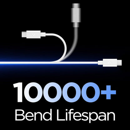 USB-C podatkovni in polnilni kabel - USB-C Spigen EB6015CC, 60W, 1,5 m, bel ACA10416