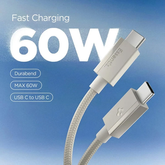 USB-C podatkovni in polnilni kabel - USB-C Spigen EB6015CC, 60W, 1,5 m, titan siva ACA10419
