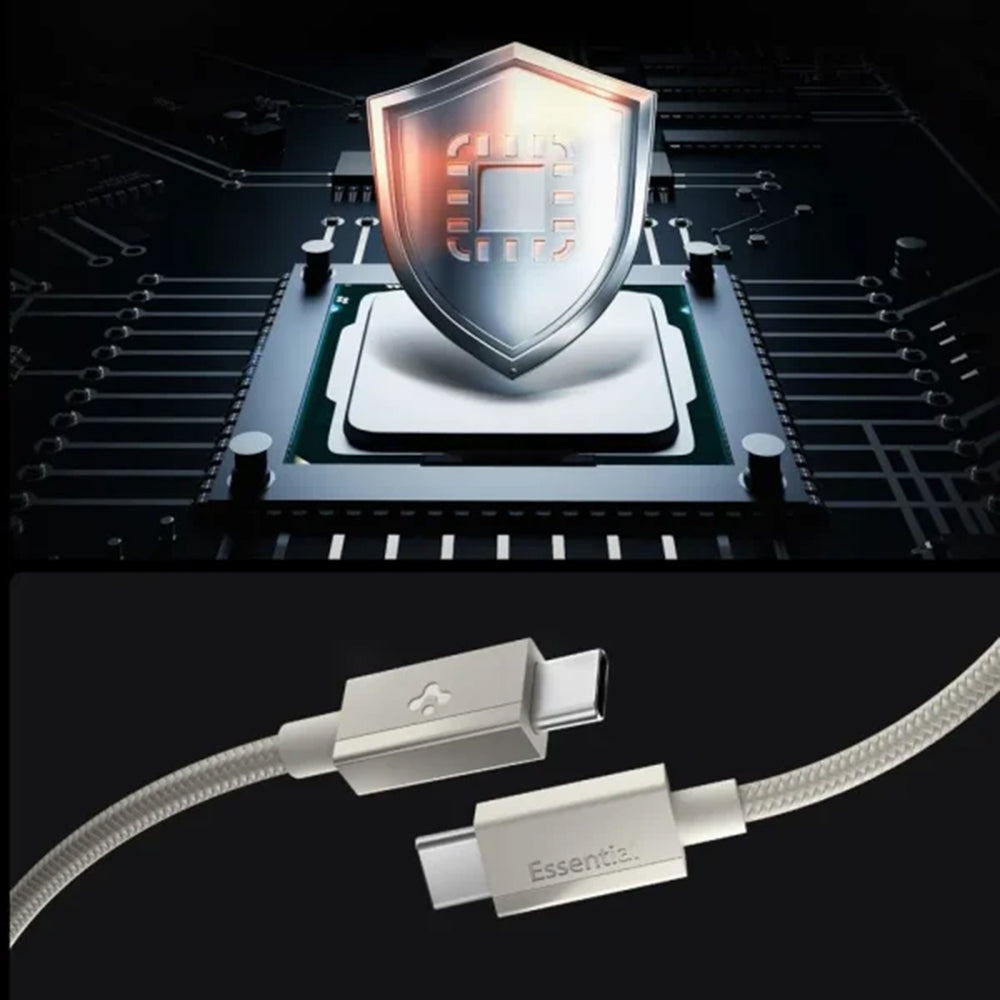 USB-C podatkovni in polnilni kabel - USB-C Spigen EB6015CC, 60W, 1,5 m, titan siva ACA10419