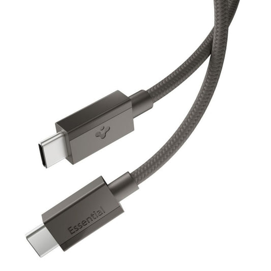 USB-C podatkovni in polnilni kabel - USB-C Spigen EB6015CC, 60W, 1,5 m, siva ACA10418