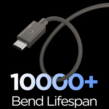 USB-C podatkovni in polnilni kabel - USB-C Spigen EB6015CC, 60W, 1,5 m, siva ACA10418