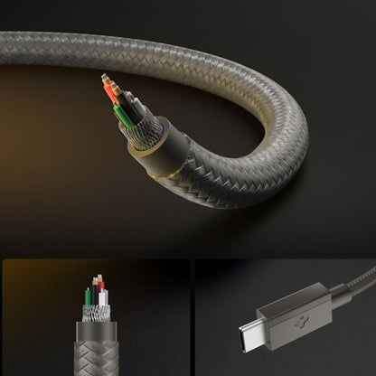 USB-C podatkovni in polnilni kabel - USB-C Spigen EB6015CC, 60W, 1,5 m, siva ACA10418