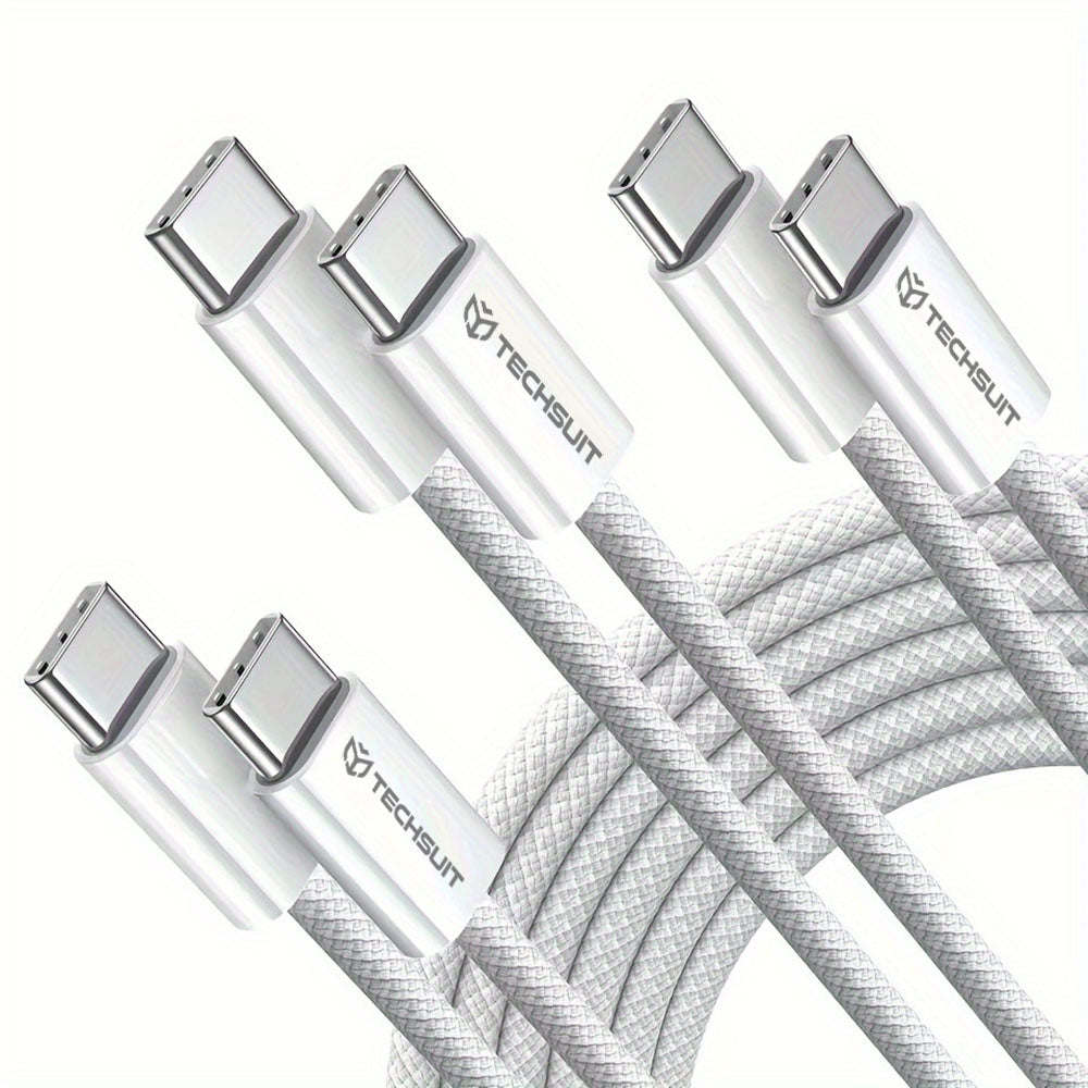 Kabel za podatke in polnjenje USB-C - USB-C Techsuit PCB114D, 60W, 1m, rumen.