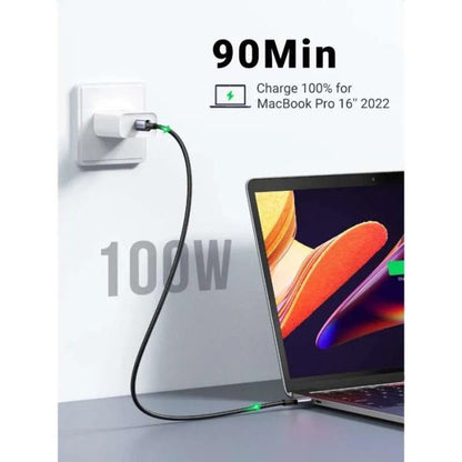 Kabel za podatke in polnjenje USB-C - USB-C UGREEN L502, 100W, 1m, Siv