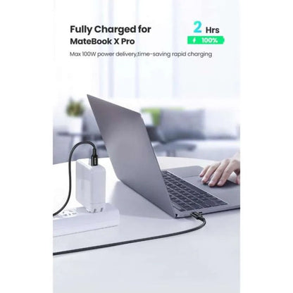 Kabel za podatke in polnjenje USB-C - USB-C UGREEN L502, 100W, 1m, Siv