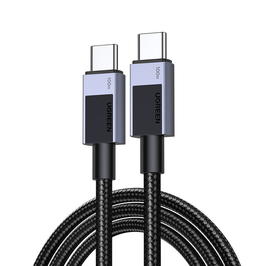 Kabel za prenos podatkov in polnjenje USB-C - USB-C UGREEN L512, 100W, 1m, Siv