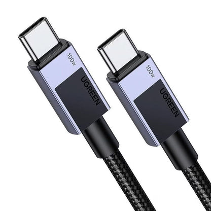 Kabel za prenos podatkov in polnjenje USB-C - USB-C UGREEN L512, 100W, 1m, Siv