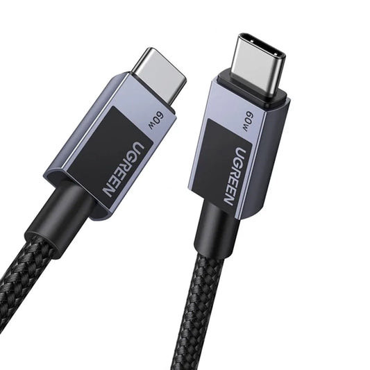 Kabel za podatke in polnjenje USB-C - USB-C UGREEN L524, 60W, 1m, Siv