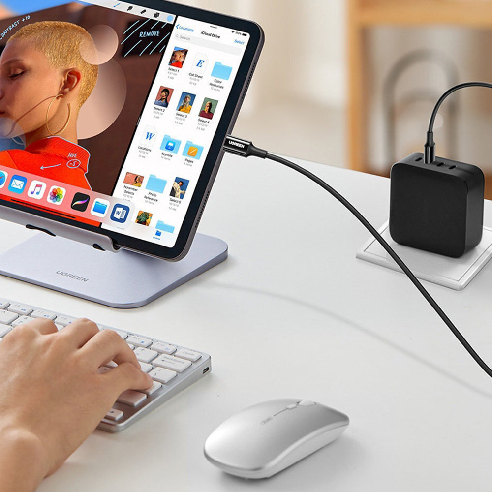 Podatkovni in polnilni kabel USB-C - USB-C UGREEN US300 (80371), 100W, 1m, črn