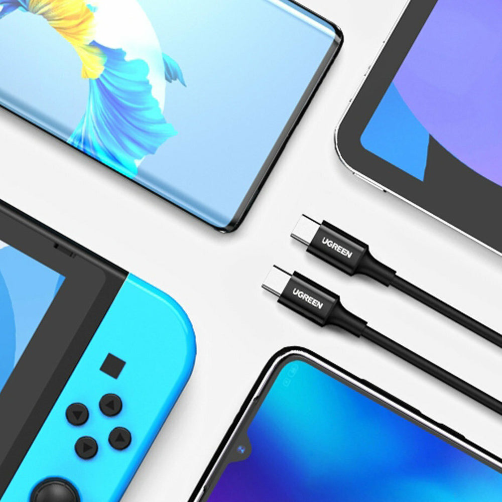 Podatkovni in polnilni kabel USB-C - USB-C UGREEN US300 (80371), 100W, 1m, črn