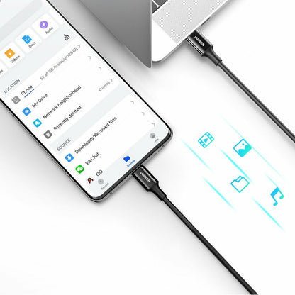 Podatkovni in polnilni kabel USB-C - USB-C UGREEN US300 (80371), 100W, 1m, črn