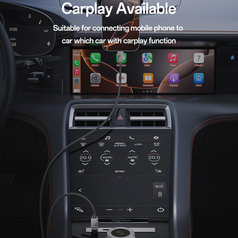 Kabel za podatke in polnjenje USB-C - USB-C Yesido CA196, 60W, 1.2m, črn