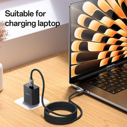 Kabel za podatke in polnjenje USB-C - USB-C Yesido CA196, 60W, 1.2m, črn