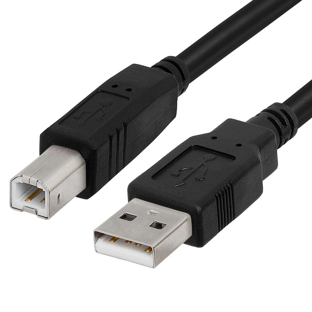 OEM tiskalniški kabel, USB-A - USB-B, 1,5 m, črn
