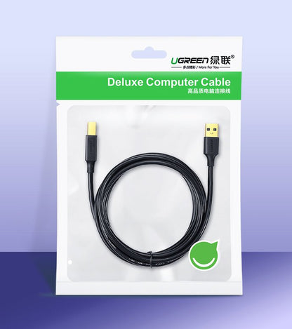 Kabel za tiskalnik UGREEN US135, USB-A - USB-B, 1.5m, črn