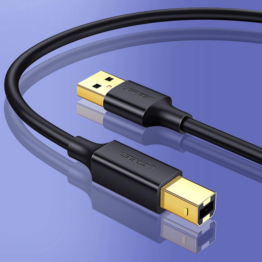 Kabel za tiskalnik UGREEN US135, USB-A - USB-B, 5m, črn