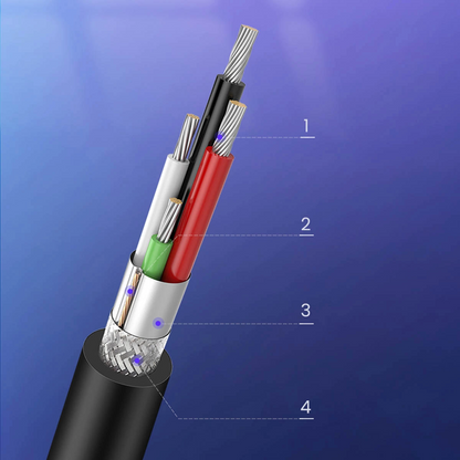 Kabel za tiskalnik UGREEN US135, USB-A - USB-B, 5m, črn