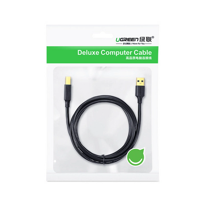 Kabel za tiskalnik UGREEN US135, USB-A - USB-B, 5m, črn