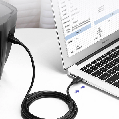 Kabel za tiskalnik UGREEN US135, USB-A - USB-B, 5m, črn