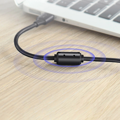 Kabel za tiskalnik UGREEN US135, USB-A - USB-B, 5m, črn