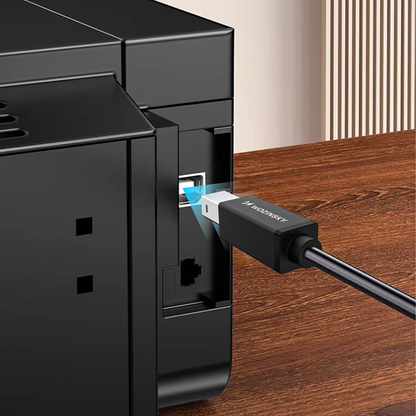 WZK WKDDY1S Printer Cable, USB-C - USB-B, 1m, Black