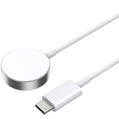 Brezžični polnilec BWOO WL-18 za Apple Watch Series, USB-C, bel