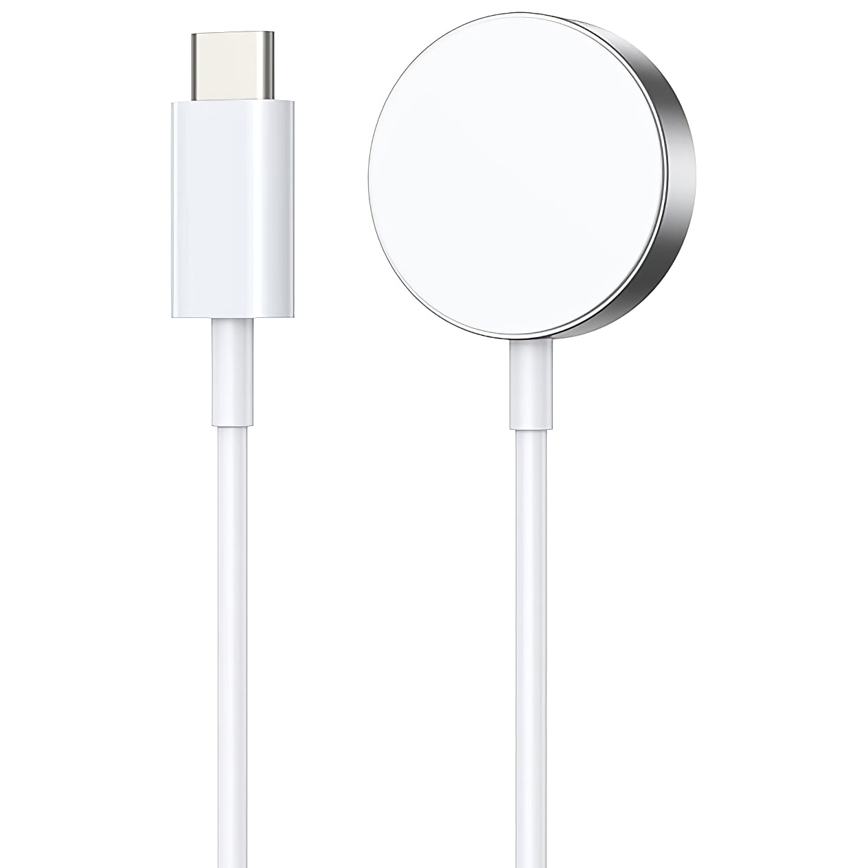 Brezžični polnilec BWOO WL-18 za Apple Watch Series, USB-C, bel
