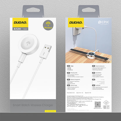 Brezžični polnilec Dudao A12H za Huawei Watch Series, USB-A, Bel