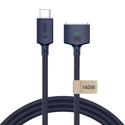 Polnilni kabel Tech-Protect MMC01 Ultraboost, USB-C - MagSafe 3, 140W, 3m, temno modra
