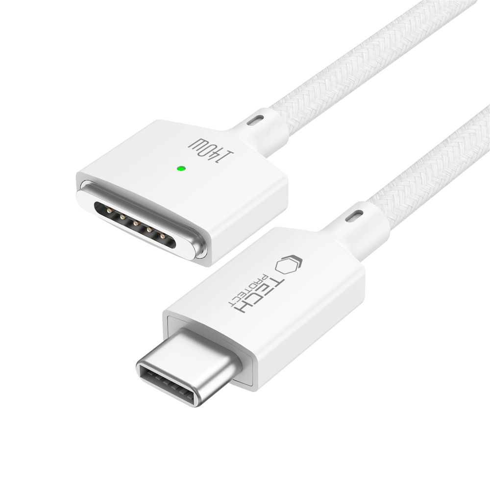Polnilni kabel Tech-Protect MMC01 Ultraboost, USB-C - MagSafe 3, 140W, 3m, bel