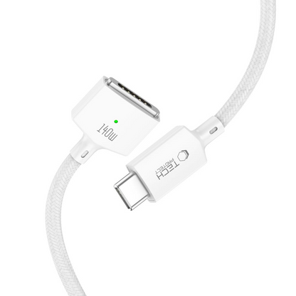 Polnilni kabel Tech-Protect MMC01 Ultraboost, USB-C - MagSafe 3, 140W, 2m, Bela