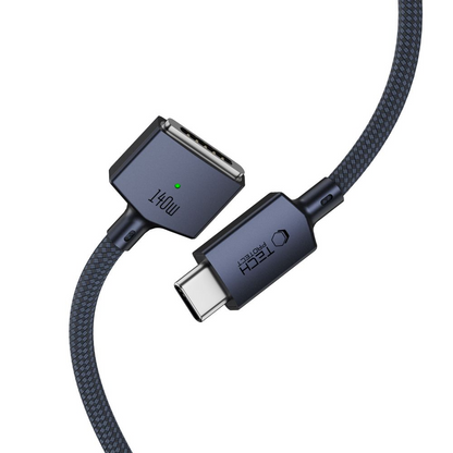Polnilni kabel Tech-Protect MMC01 Ultraboost, USB-C - MagSafe 3, 140W, 2m, temno modra