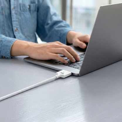 Polnilni kabel Tech-Protect MMC01 Ultraboost, USB-C - MagSafe 3, 140W, 2m, Bela
