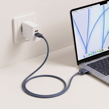 Polnilni kabel Tech-Protect MMC01 Ultraboost, USB-C - MagSafe 3, 140W, 3m, temno modra