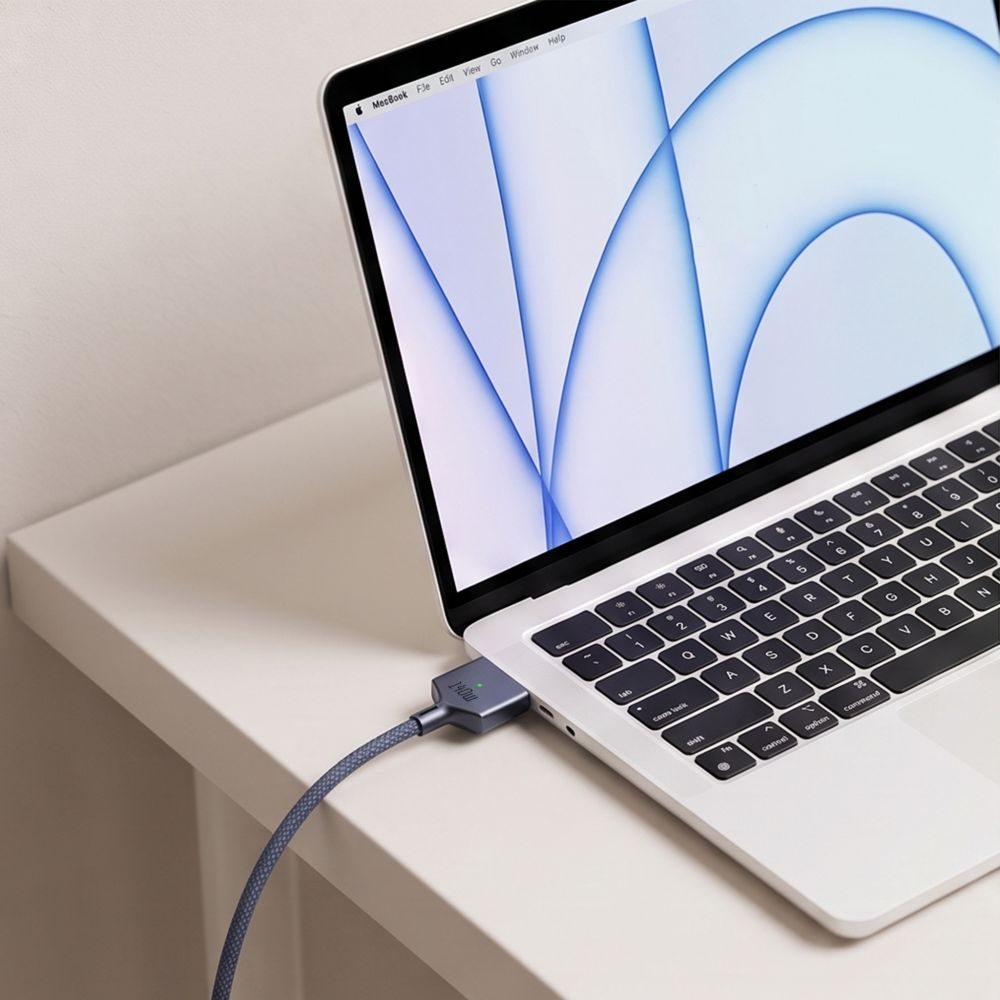 Polnilni kabel Tech-Protect MMC01 Ultraboost, USB-C - MagSafe 3, 140W, 3m, temno modra