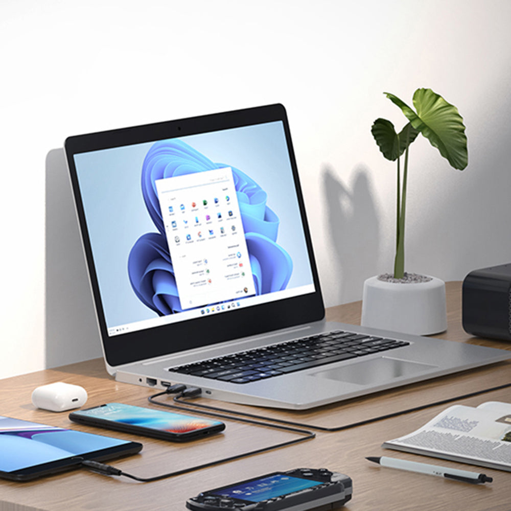 Polnilni kabel Techsuit AC21 ChargeNest, 1.5m, 11v1, črn