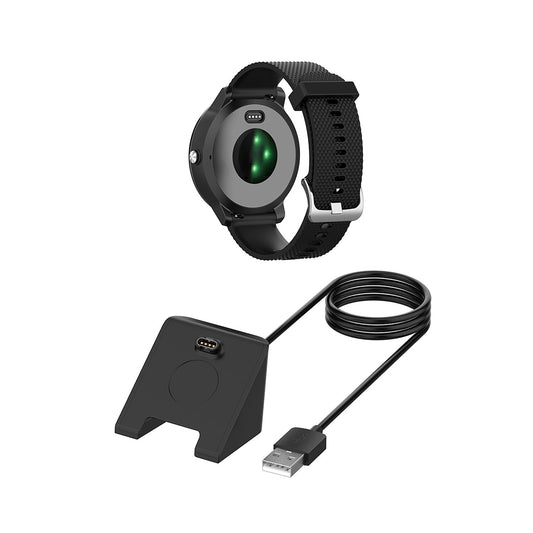 Polnilni kabel Techsuit TGC3 za Garmin Fenix 5 Plus / 7X / 6X / 6 / 5, USB-A, Črn
