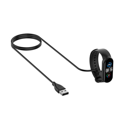 Polnilni kabel Techsuit TXC1 za Xiaomi Smart Band 7 / 6 / 5, USB-A, Črn