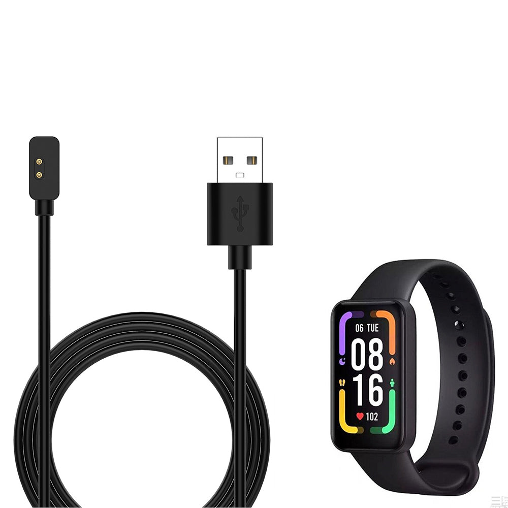 Polnilni kabel Techsuit TXC2 za Xiaomi Smart Band 7 Pro / Redmi Watch 2 / Watch 2 Lite, USB-A, črn