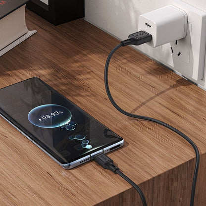 Kabel za prenos podatkov in polnjenje USB-A - USB-C HOCO X90, 60W, 1m, črn