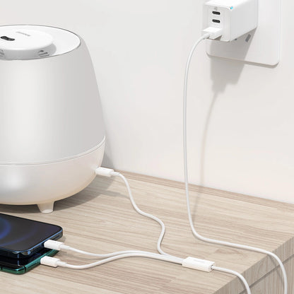 Polnilni kabel USB-A - Lightning / microUSB / USB-C Baseus Superior 3in1 Series, 20W, 1m, Bel P10320105221-00