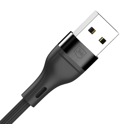 Kabel za polnjenje USB-A - Lightning / microUSB / USB-C 3MK Hyper N, 18W, 1.2m, črn